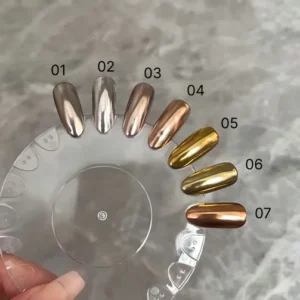 gold,rose gold and silver nail chorme powder for sale