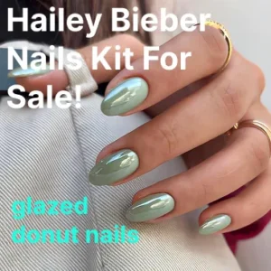 Hailey BieberNails Kit ForSale!-glazeddonut nails
