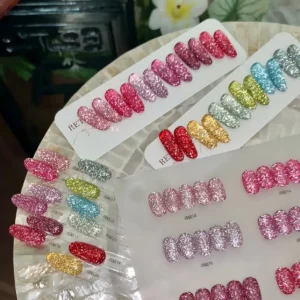 High-Density Reflective Glitter Nail Gel all shades