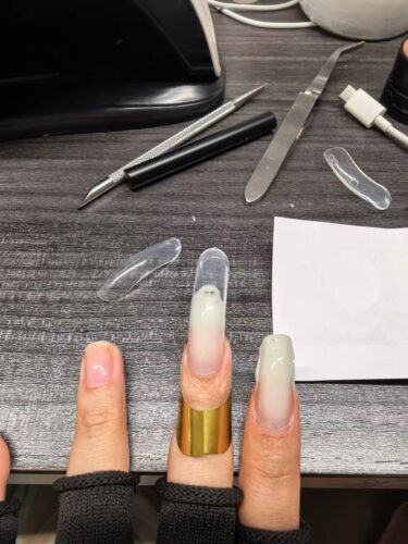TAYE Anti-Overflow Dual-Layer Flight Nail Forms (150pcs) photo review