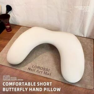 U-Shaped Nail Hand Pillow for Manicure Table, Foldable & Short Salon Arm Rest