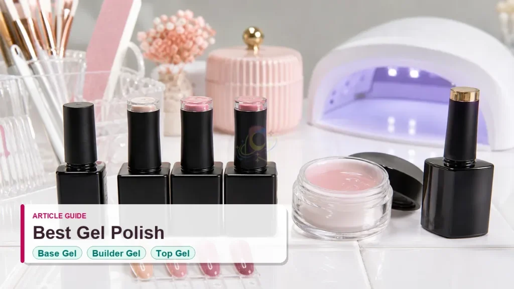 Best Gel Polish for Nail Salons: Base, Color, Builder, and Top Gel 6 best gel polish for nail salons article guide