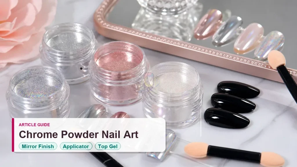 chrome powder nail art salon design article guide
