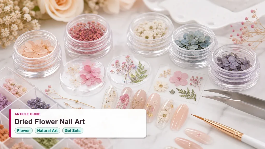 dried flower nail art article guide