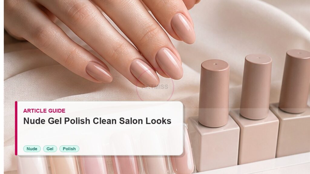 Nude Gel Polish Guide for Clean Salon Looks 7 Nude Gel Polish Guide for Clean Salon Looks photorealistic article cover for Artmiss nail salon buyers