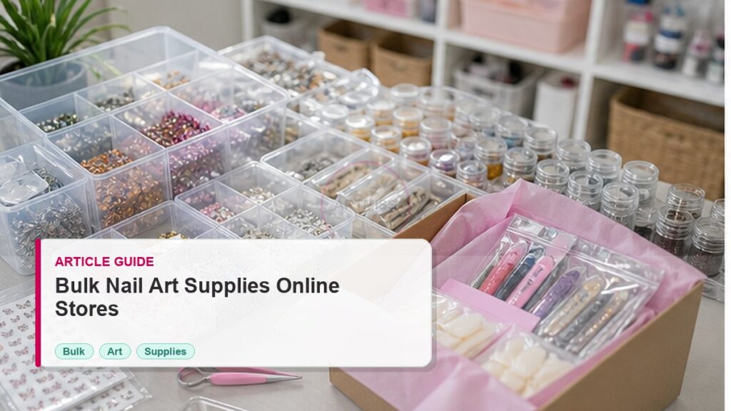 Bulk Nail Art Supplies Guide for Online Stores 9 Bulk Nail Art Supplies Guide for Online Stores photorealistic article cover for Artmiss nail salon buyers