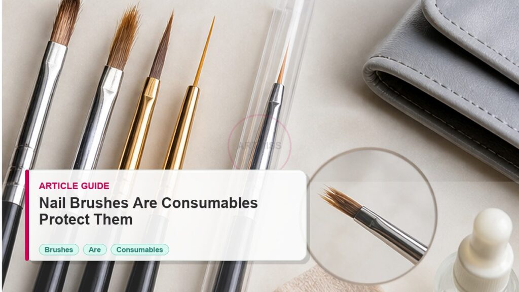 Why Nail Brushes Are Consumables and How to Protect Them 6 Why Nail Brushes Are Consumables and How to Protect Them photorealistic article cover for Artmiss nail salon buyers