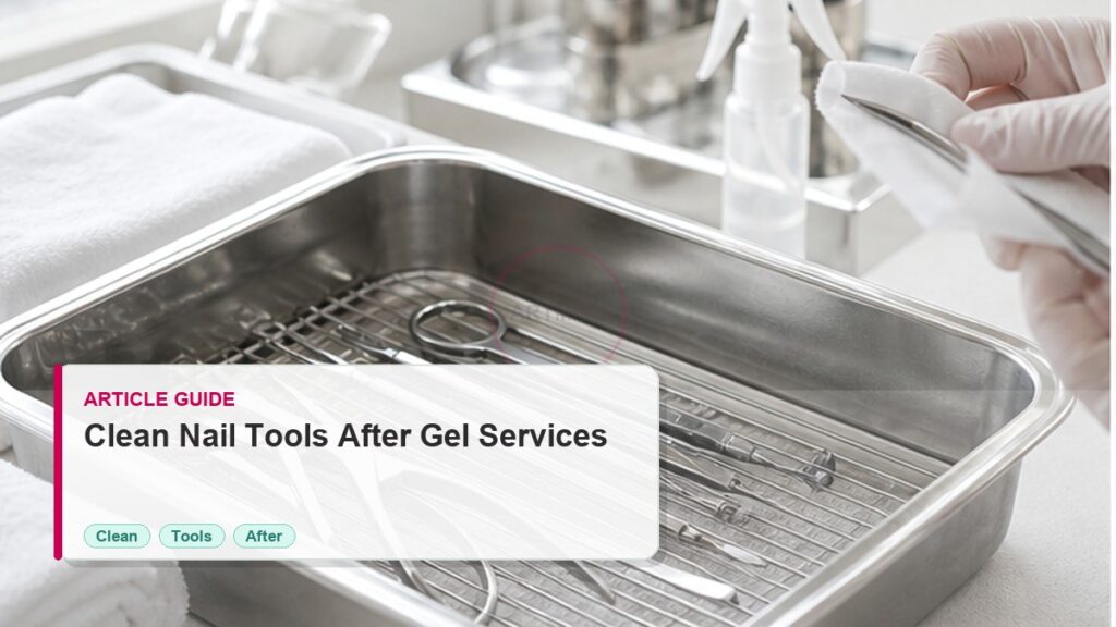 How to Clean Nail Tools After Gel Services 5 How to Clean Nail Tools After Gel Services photorealistic article cover for Artmiss nail salon buyers