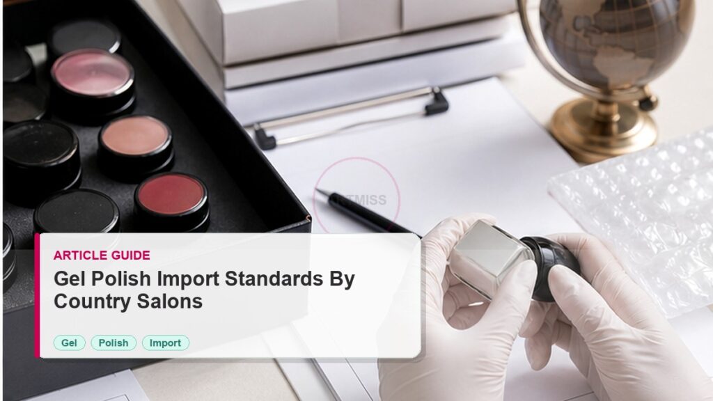 Gel Polish Import Standards by Country for Salons 4 Gel Polish Import Standards by Country for Salons photorealistic article cover for Artmiss nail salon buyers