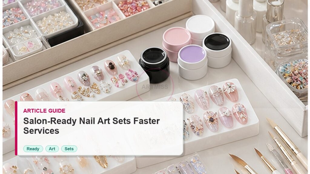 Salon-ready Nail Art Sets Guide for Faster Services photorealistic article cover for Artmiss nail salon buyers