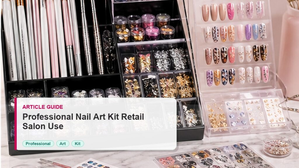 Professional Nail Art Kit Guide for Retail and Salon Use photorealistic article cover for Artmiss nail salon buyers