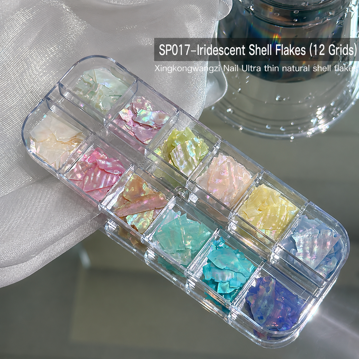 Aurora Crushed Shell Flakes for Nail Decoration 5 Aurora Crushed Shell Flakes for Nail Decoration - Image 5
