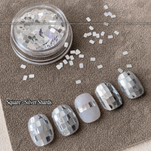 Square Silver Sequin Glitter Flakes