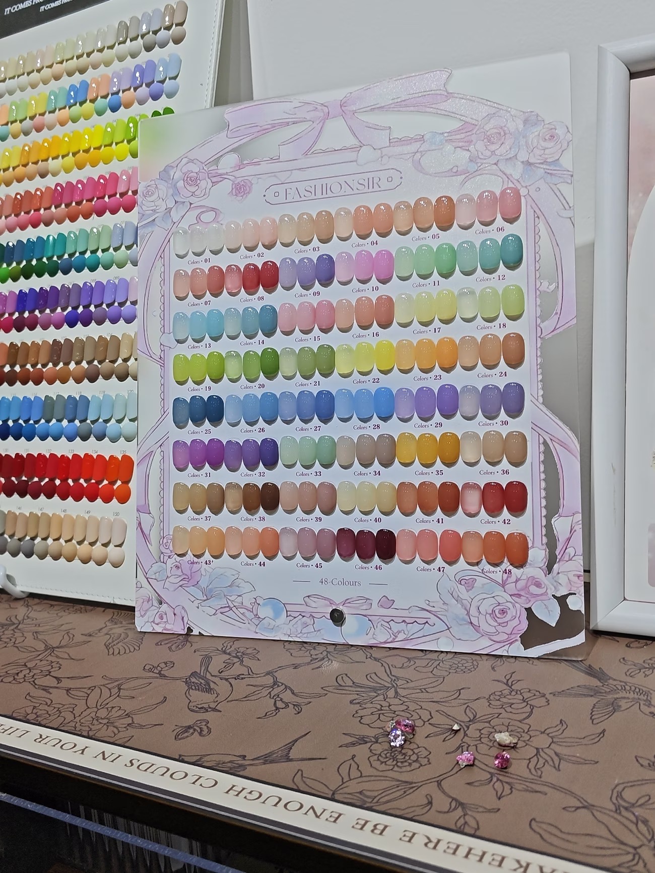 Customer photo for FASHIONSIR 3-Free 48-Color Fantasy Ice Transparent Jelly Gel Polish Set