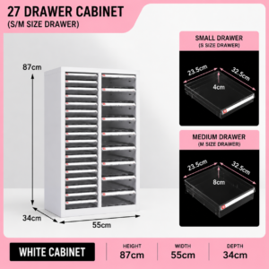 Steel Practical Multi-Drawer Nail Art Storage Cabinet-Large Space