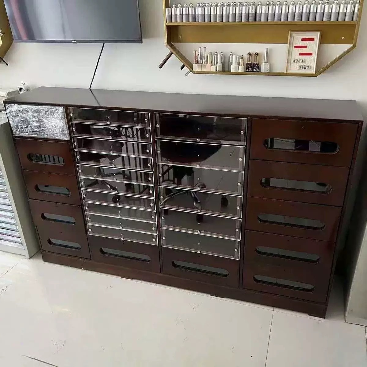2026Professional Wood Nail Studio Organizer Cabinet 4 2026Professional Wood Nail Studio Organizer Cabinet - Image 4