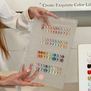 ROUNI cat eye gel polish full set magnetic gel color chart for velvet nails and salon nail designs