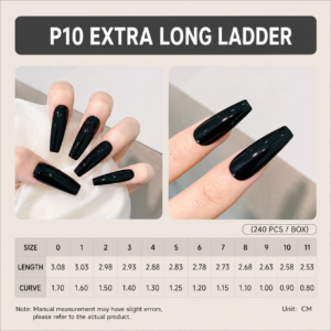 Extra Long Coffin Press-On Nail Tips
