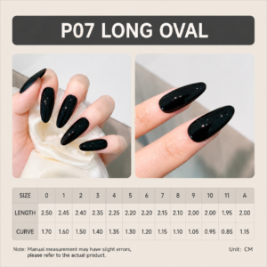 Long Oval Press-On Nail Tips appearance