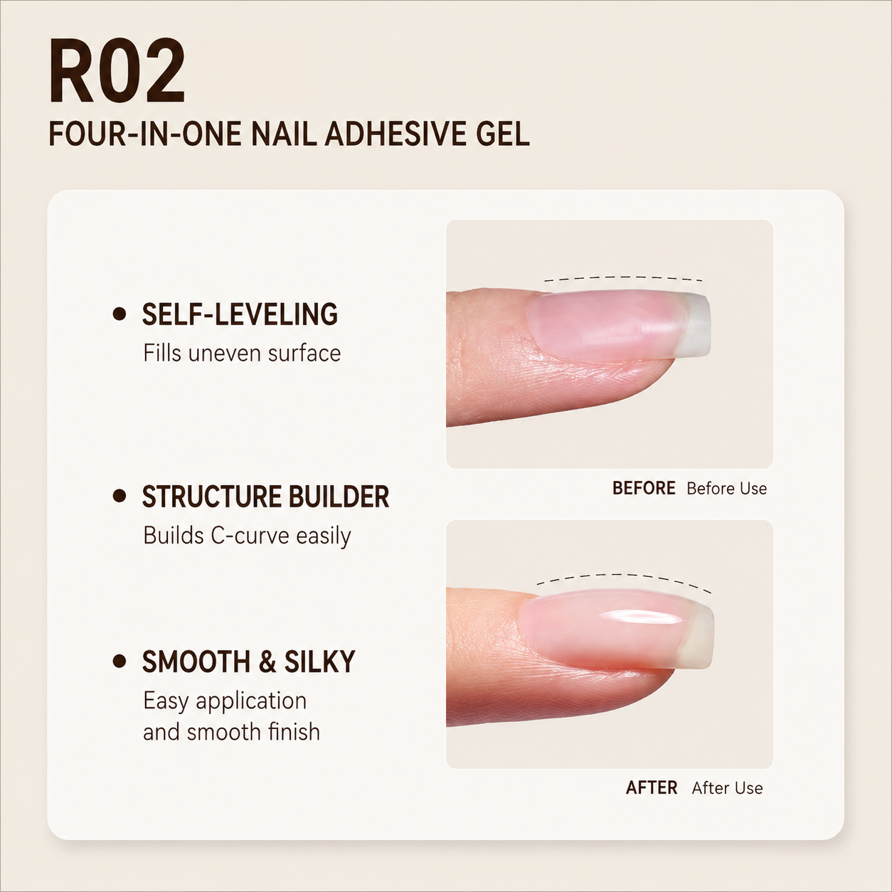 Super Sticky! Rouni 4-in-1 Soft Nail Glue 15g 5 Super Sticky! Rouni 4-in-1 Soft Nail Glue 15g - Image 5
