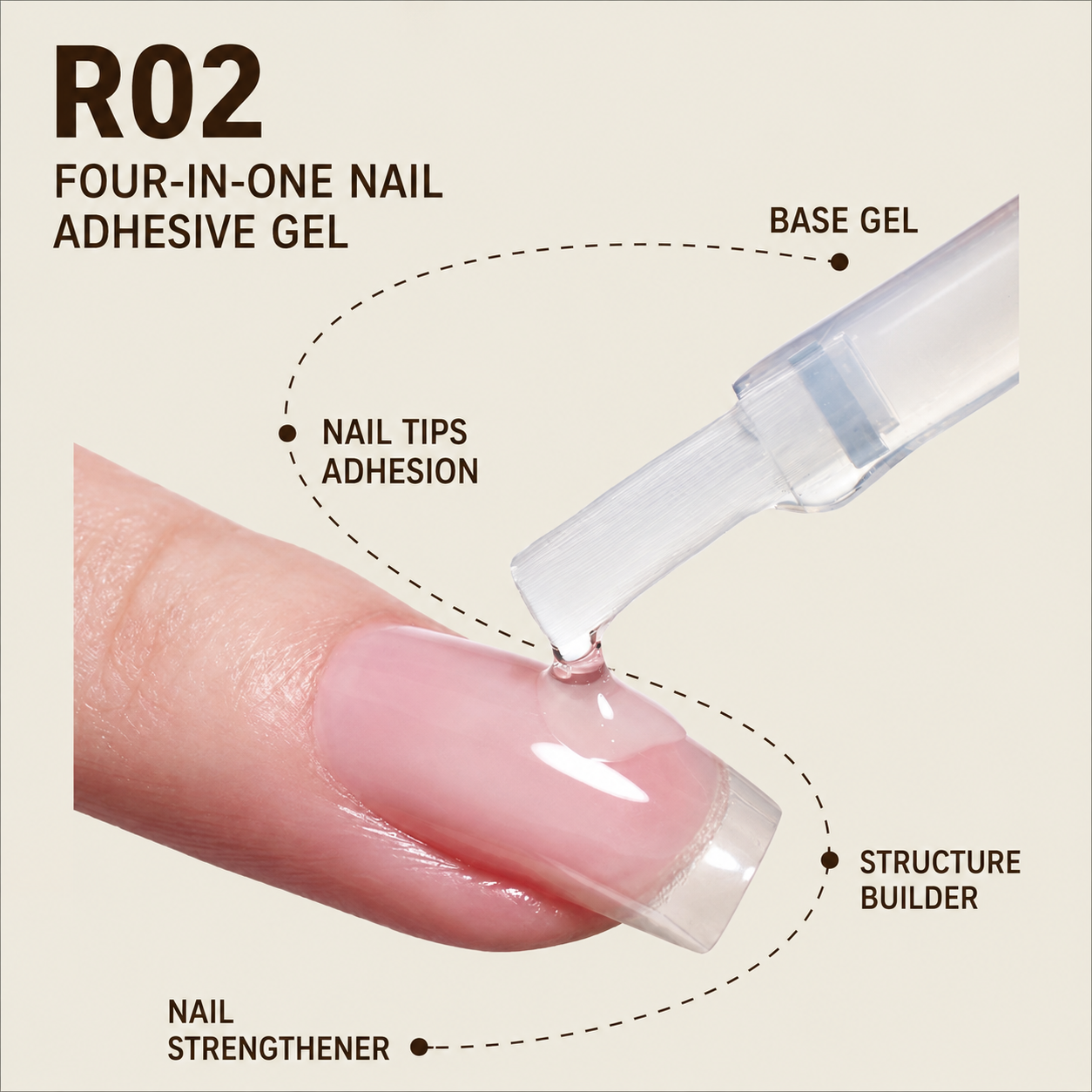 Super Sticky! Rouni 4-in-1 Soft Nail Glue 15g 3 Super Sticky! Rouni 4-in-1 Soft Nail Glue 15g - Image 3