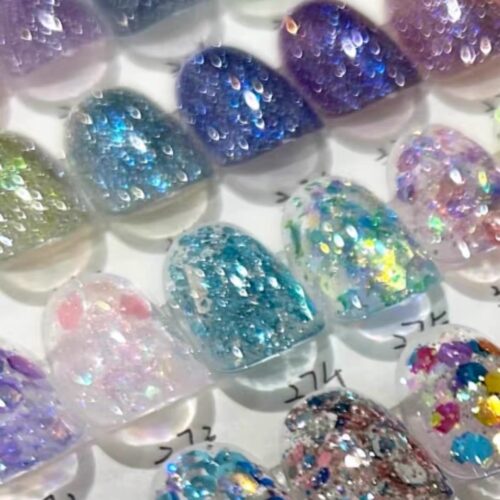 16 Colors Burst Flash Large Sequin Gel For Nail Artists(5ml) photo review