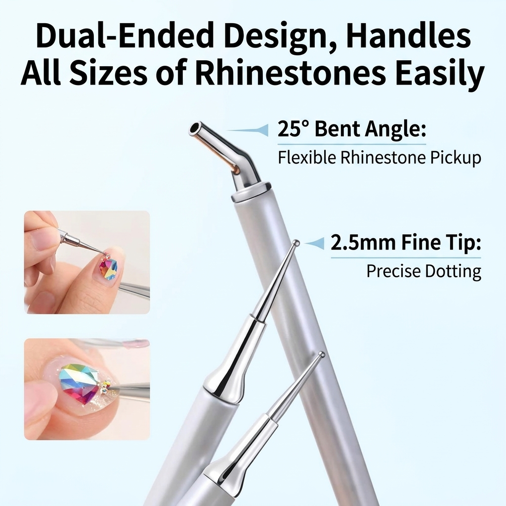 ARTMISS Professional Dual-Ended Rhinestone Picker Pen 5 Dual-Ended Rhinestone Picker Pen